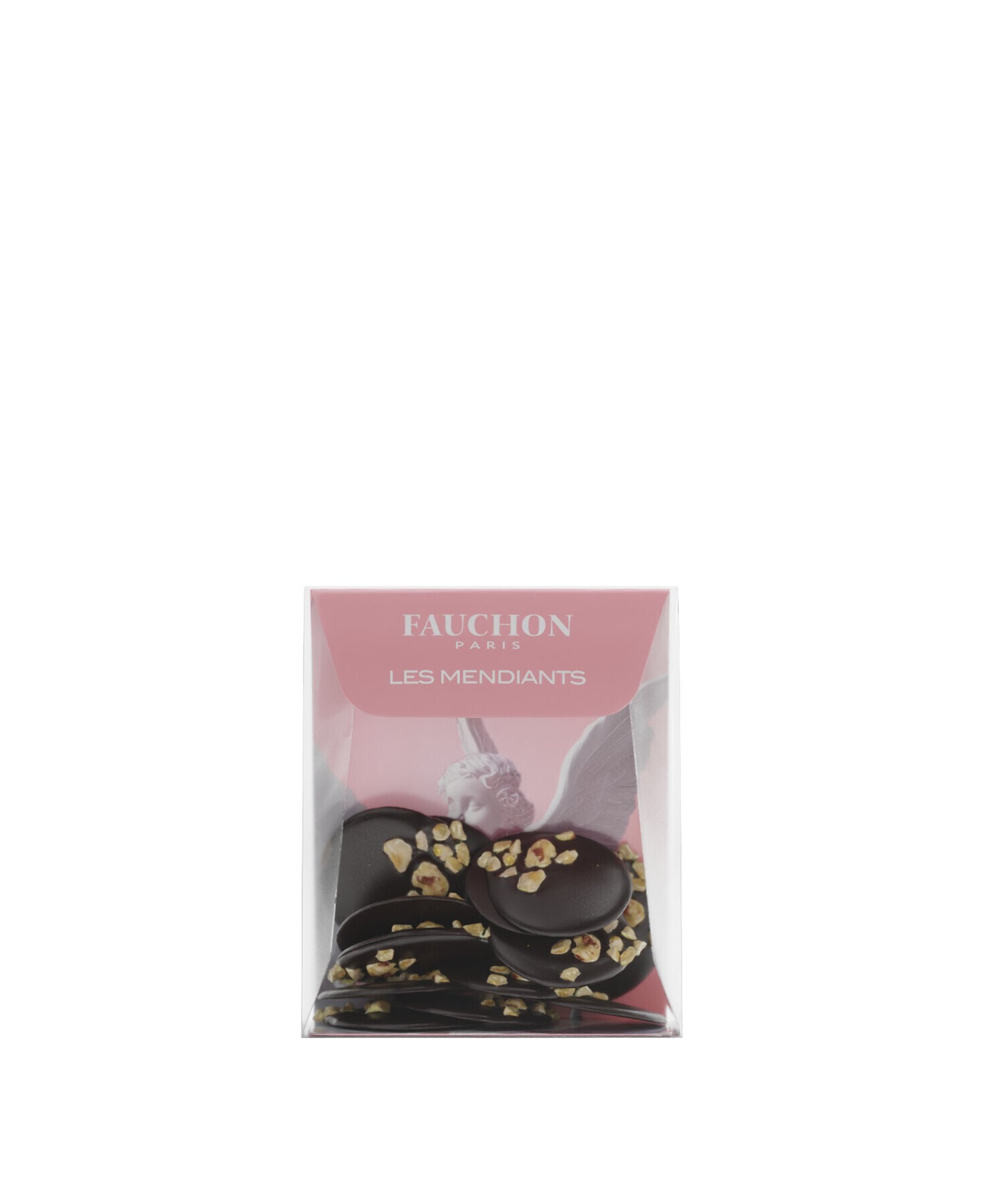 Mendiants au chocolat noir et aux brisures de noisettes