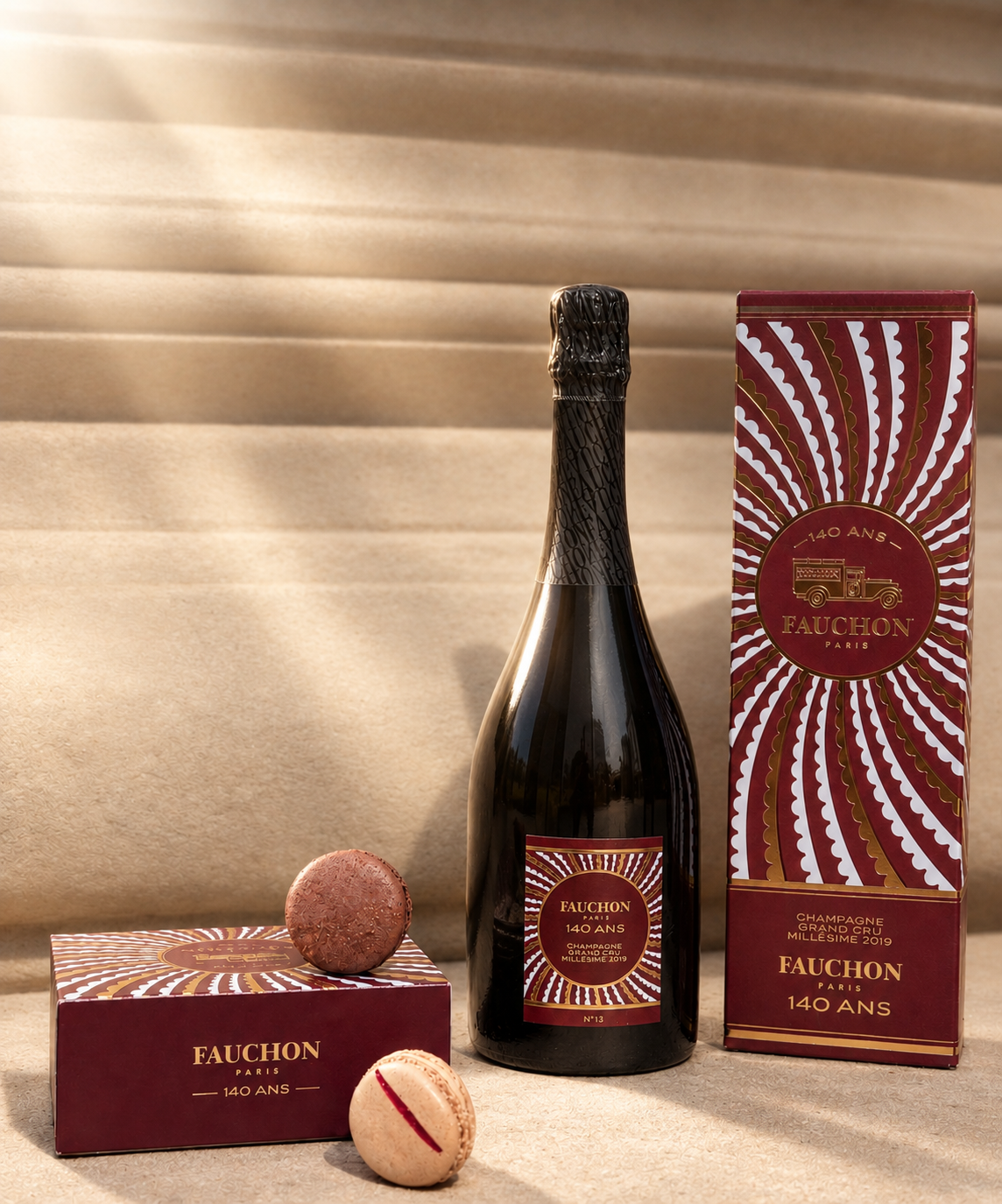 FAUCHON 140th Anniversary Assortment – 2019 Vintage Champagne & Collector Macarons