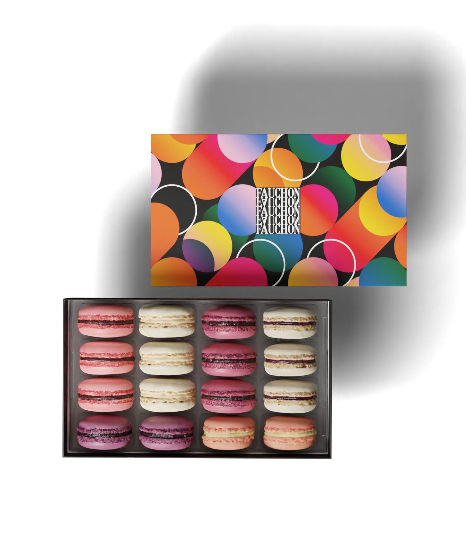 Coffret 16 macarons - Boite Mac