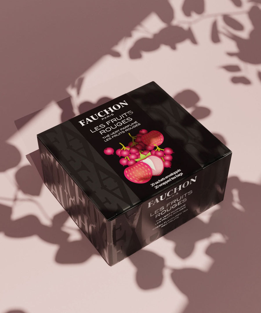 Fruits Rouges Thes Paris Thé vert aux fruits rouges - thé sachets | FAUCHON Paris