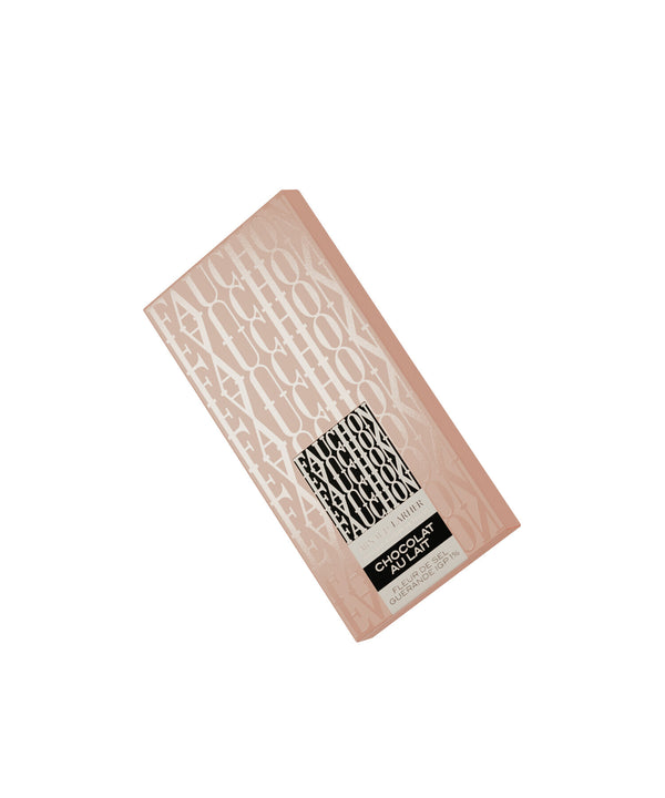 Tablette de chocolat au lait 40 % à la fleur de sel de Guérande