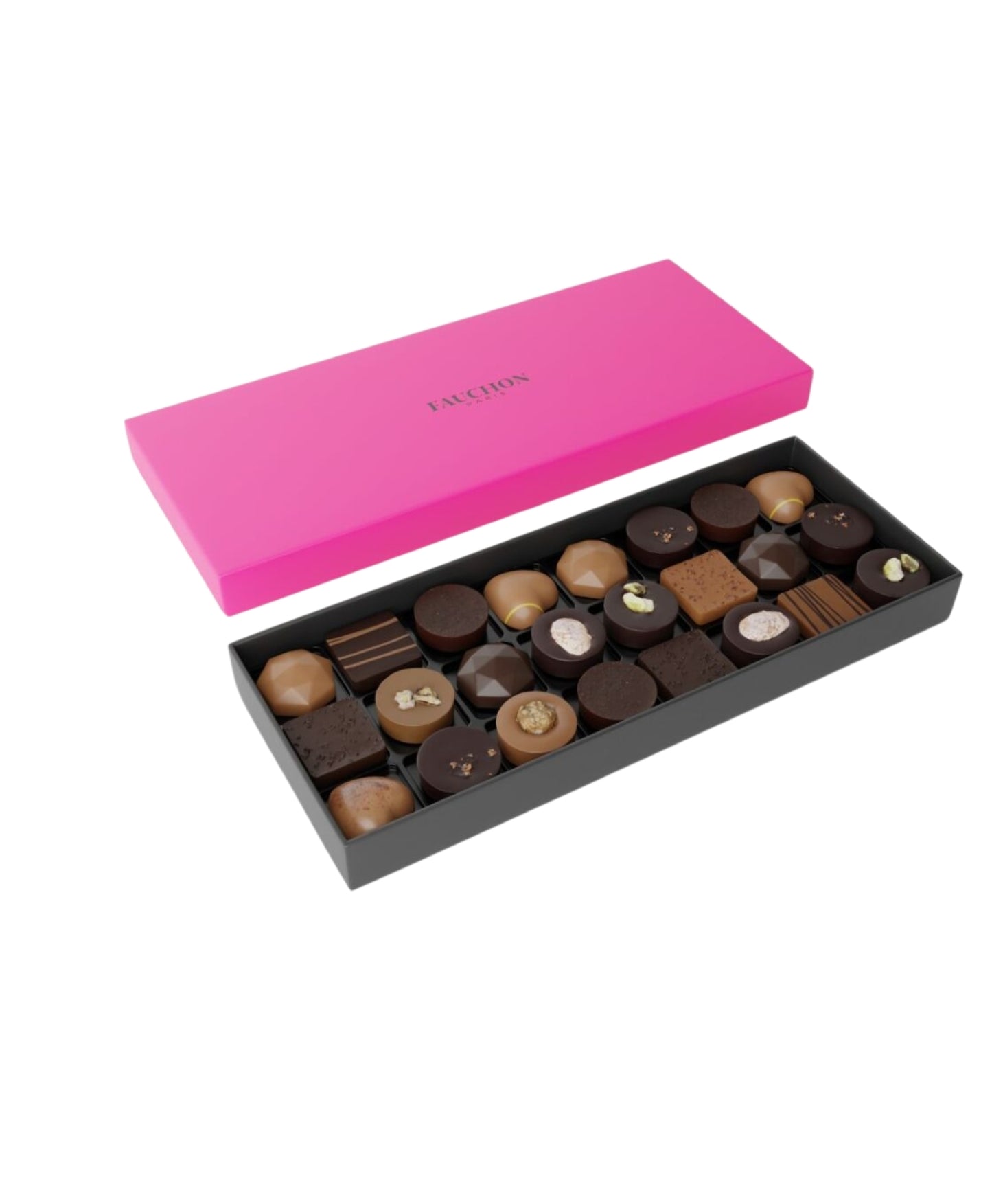 Ecrin de 24 chocolat ganache et praliné