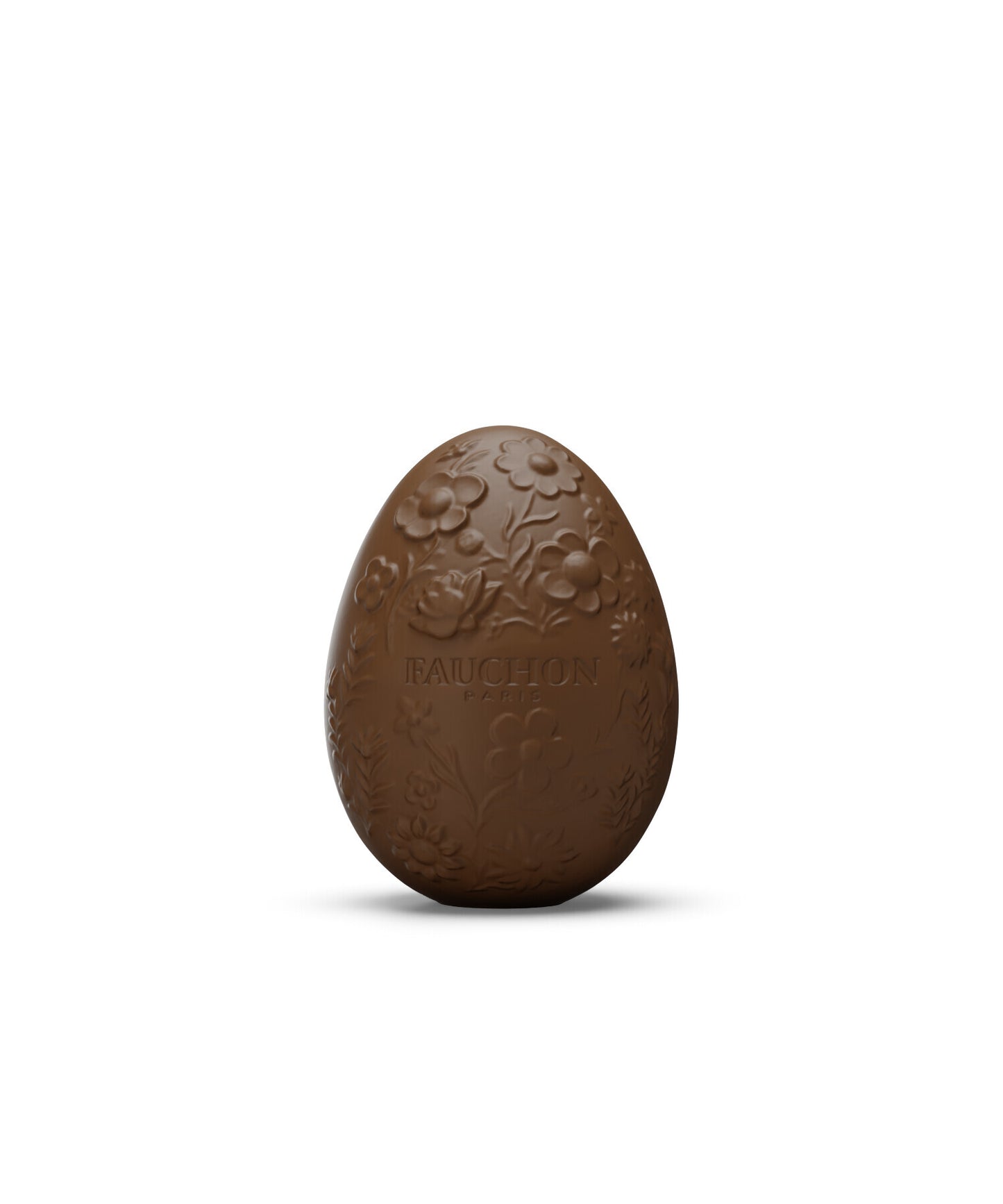 Œuf de Pâques gravé FAUCHON au chocolat au lait 10 cm