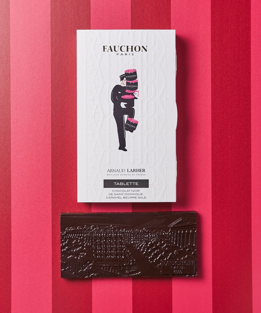 Tablette de chocolat noir de Saint-Domingue au caramel au beurre salé
