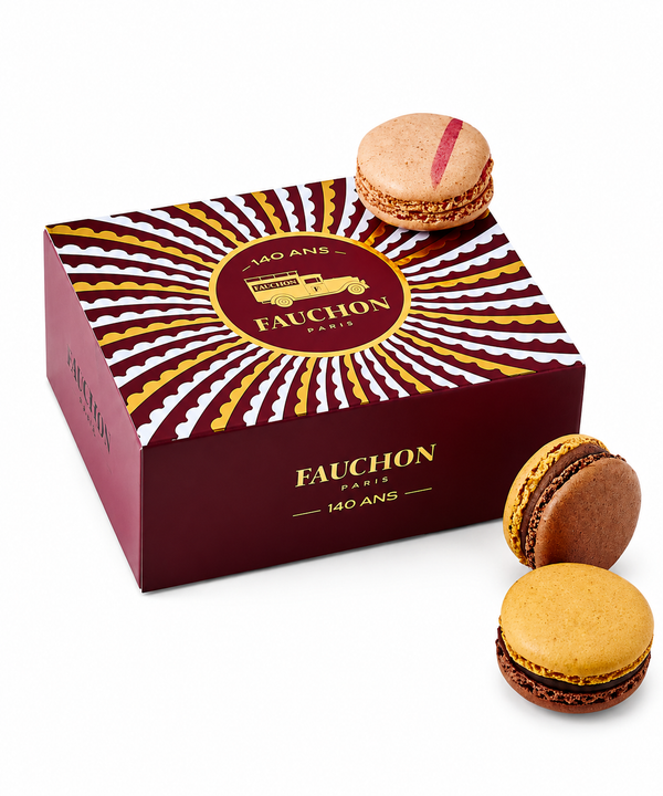 FAUCHON 140th Anniversary Collector's Box with 8 Macarons