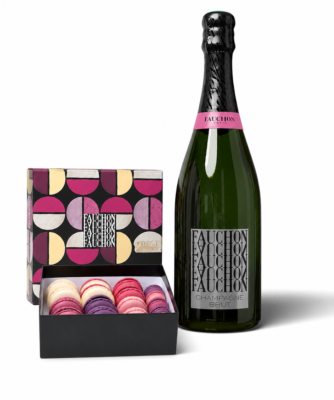 Box of 8 macaroons & half champagne FAUCHON