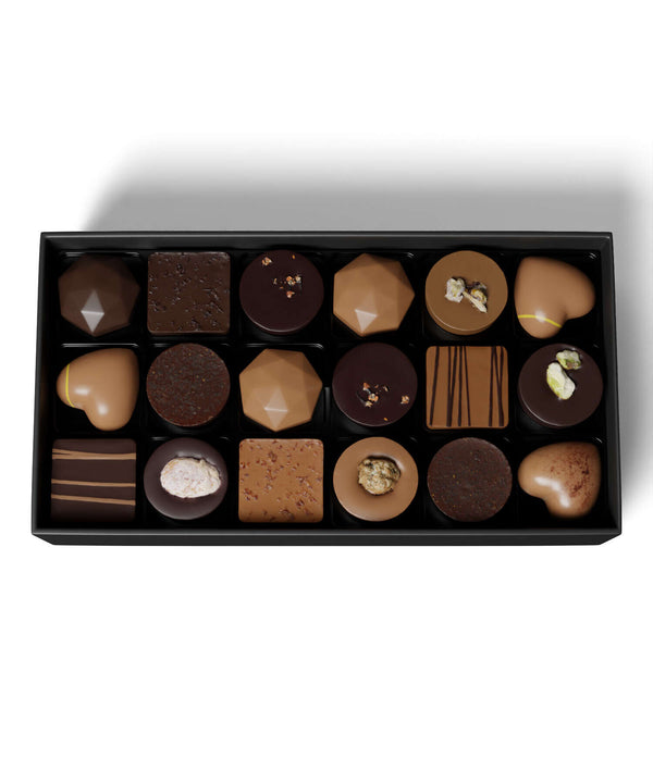 Box of 36 ganache praline chocolates