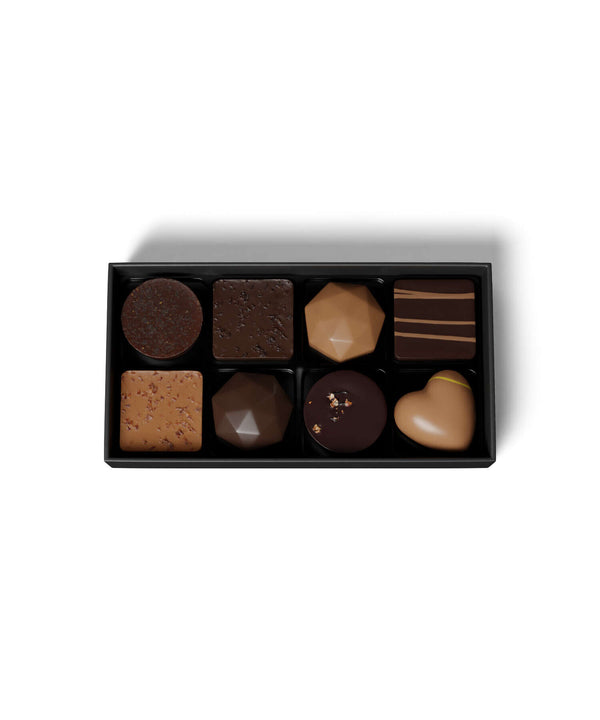 Box of 8 ganache chocolates