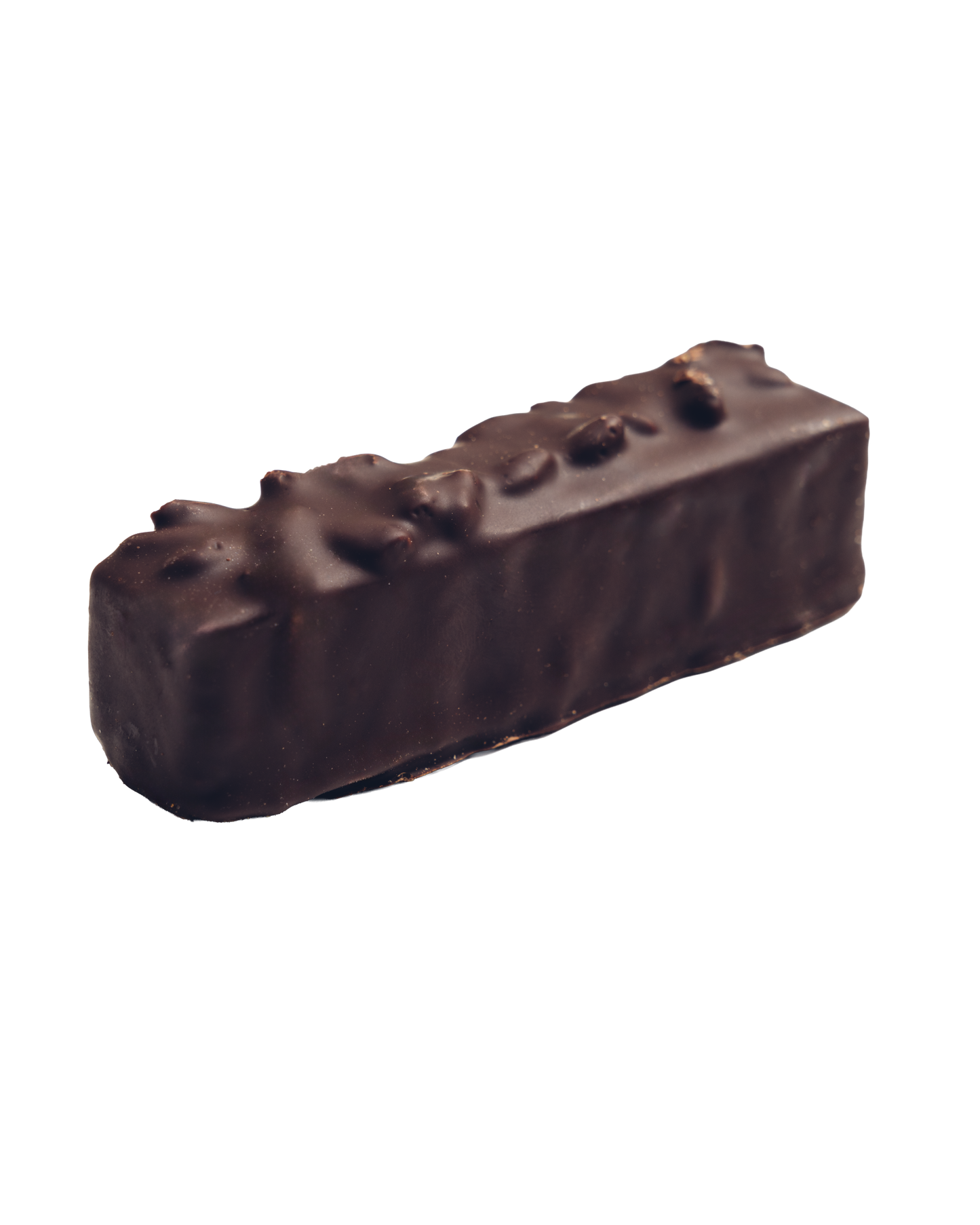 Barre chocolat noir, riz soufflé et caramel