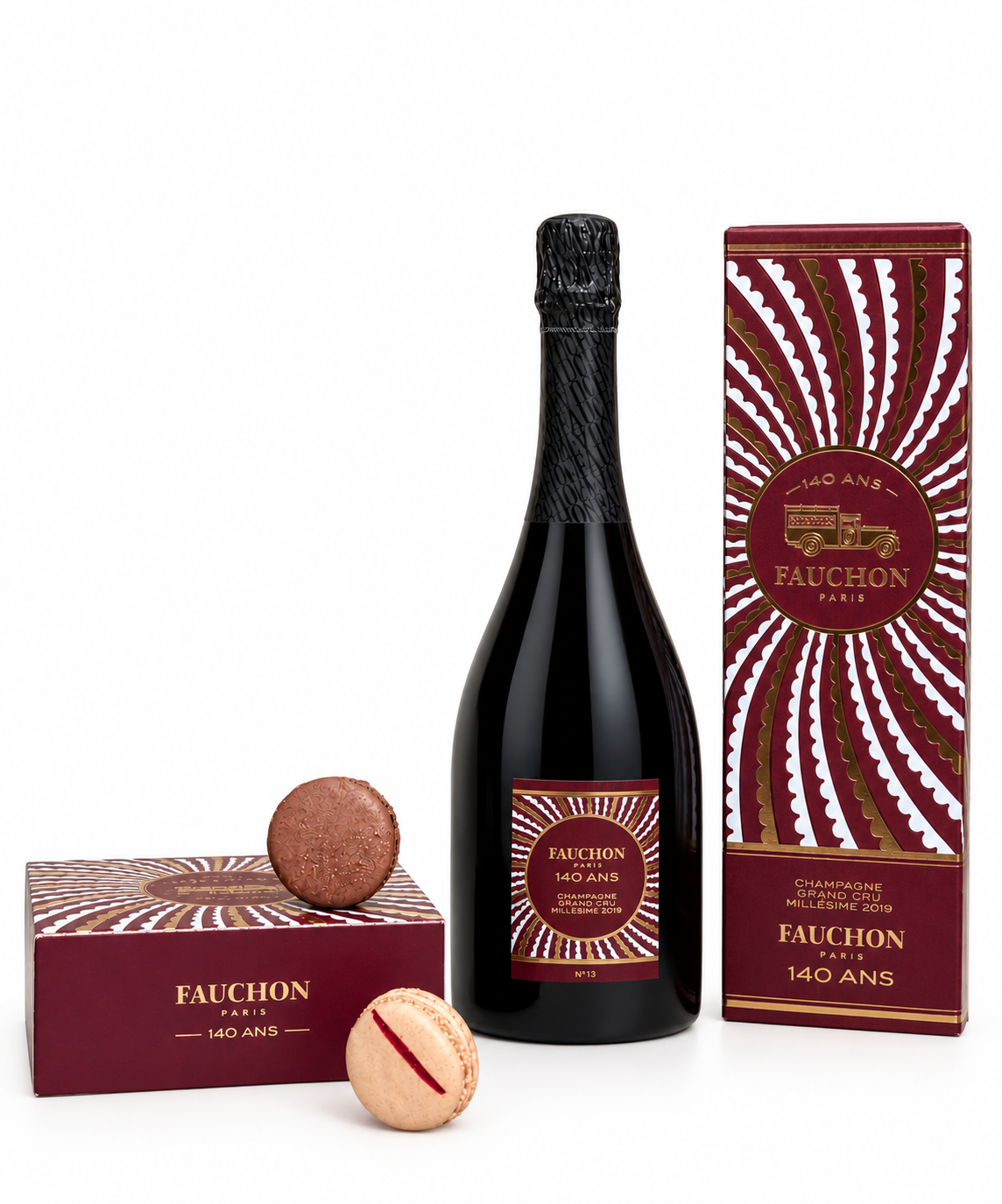 FAUCHON 140th Anniversary Assortment – 2019 Vintage Champagne & Collector Macarons