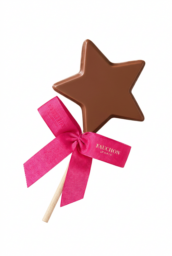 Milk chocolate star lollipop