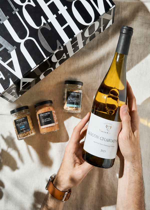 Coffret vin blanc et rillettes de la mer