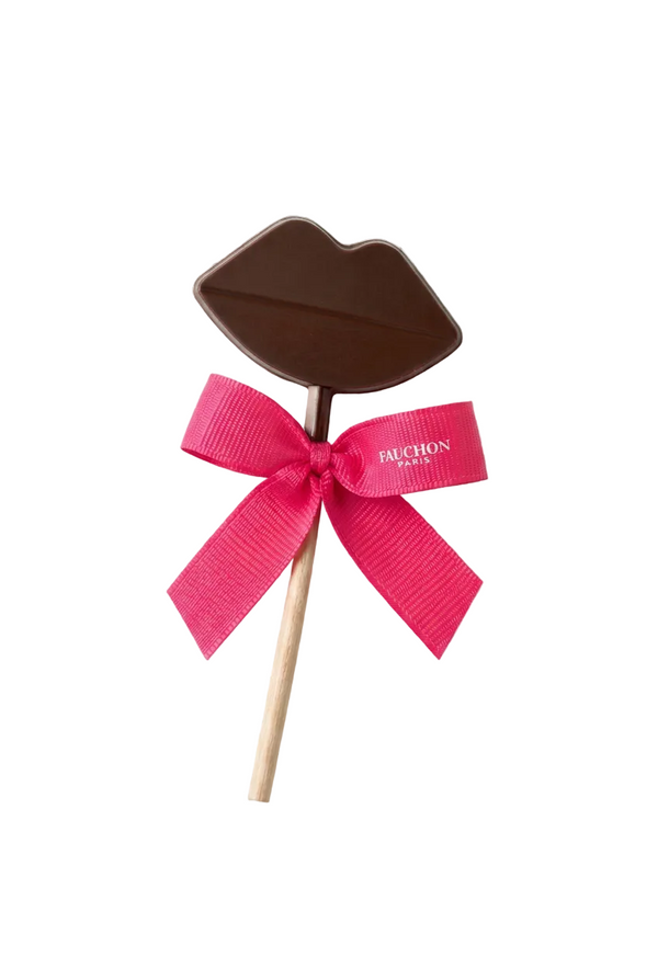 Dark chocolate lips lollipop