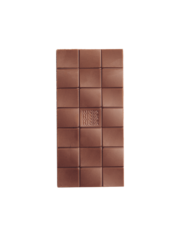 Tablette de chocolat au lait 40 % aux éclats de caramel
