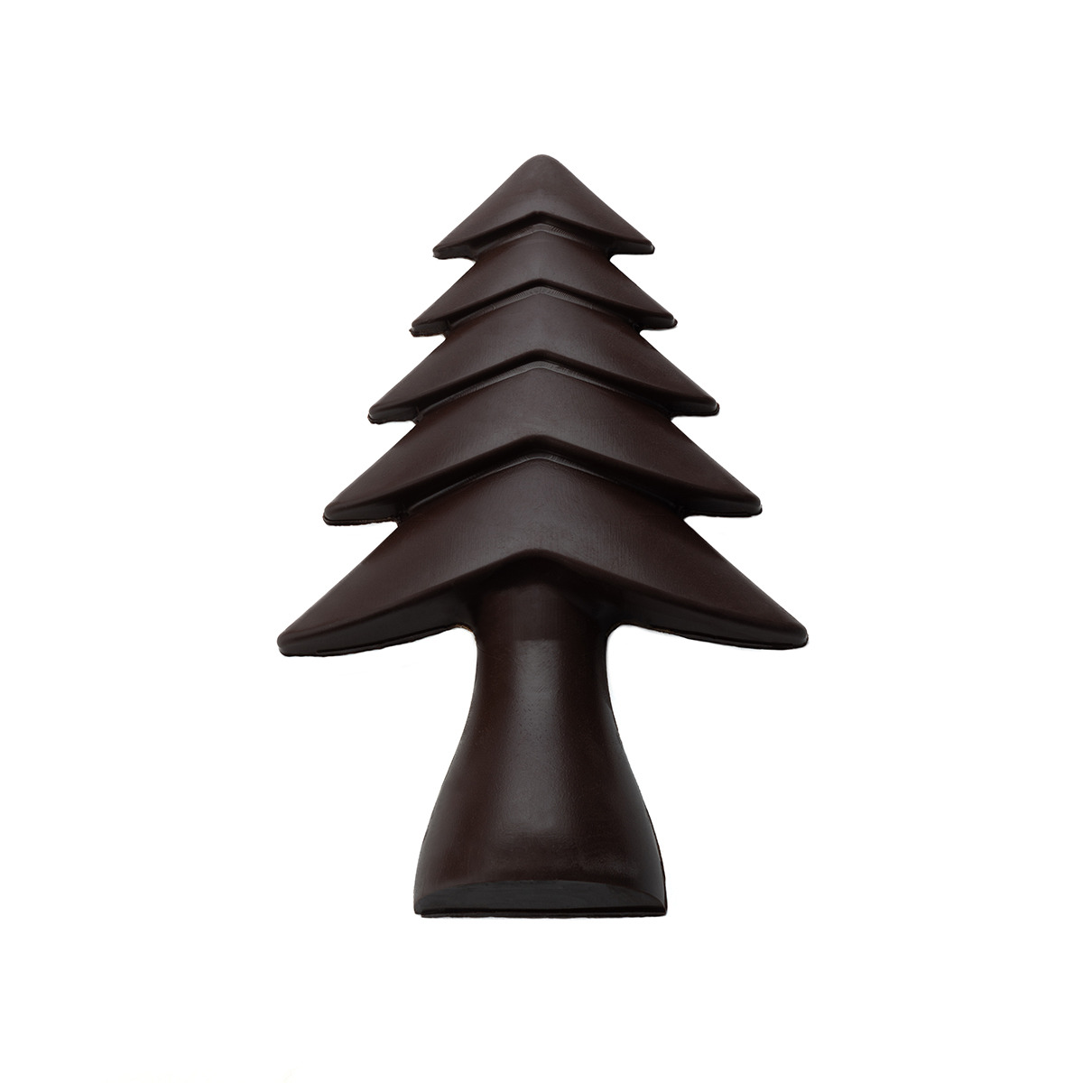 Sapins de Noël neigeux chocolat noir (x128) Florensuc
